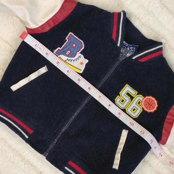 Boyz Wear By Nanette Toddler Varsity Basketball Jacket Size 12 M - Picture 13 of 14